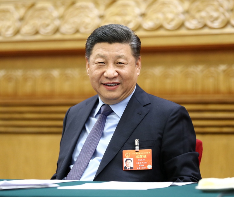 2019年3月10日，習近平總書記參加十三屆全國人大二次會議福建代表團的審議。