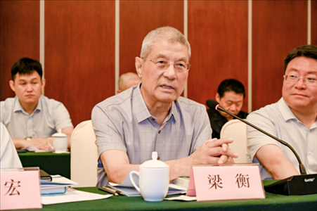 中國林業(yè)生態(tài)作家協(xié)會名譽主席梁衡發(fā)言。主辦方供圖