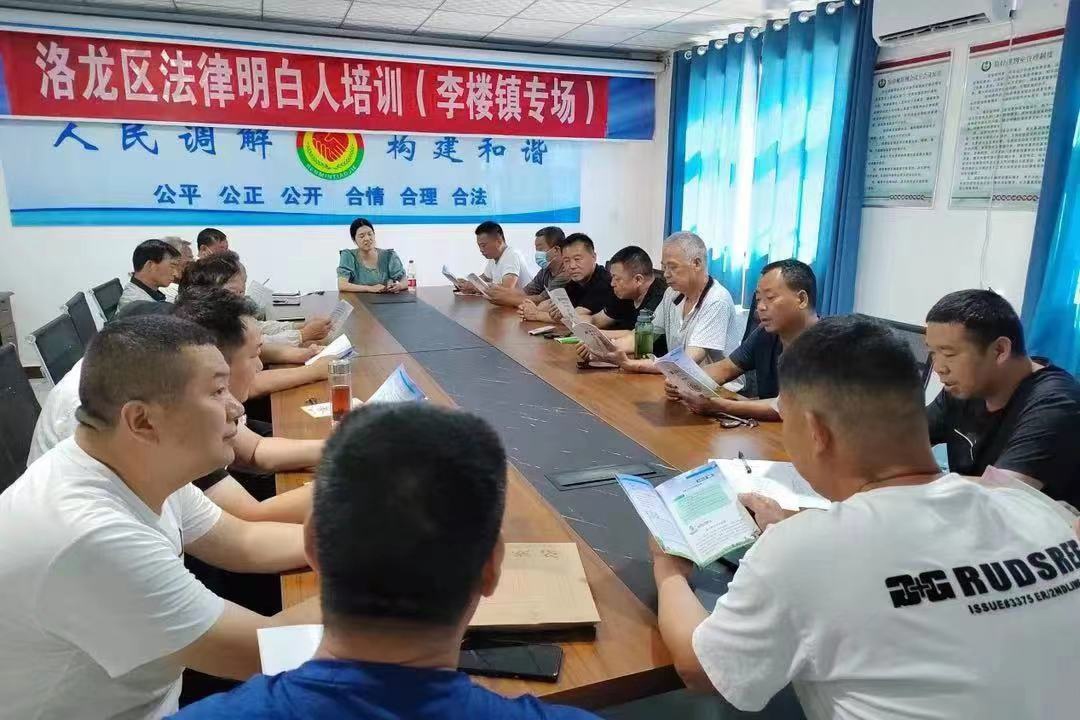 河南省洛陽(yáng)市洛龍區(qū)李樓司法所開展《民法典》專題普法講座暨“法律明白人”培訓(xùn)。河南省司法廳供圖