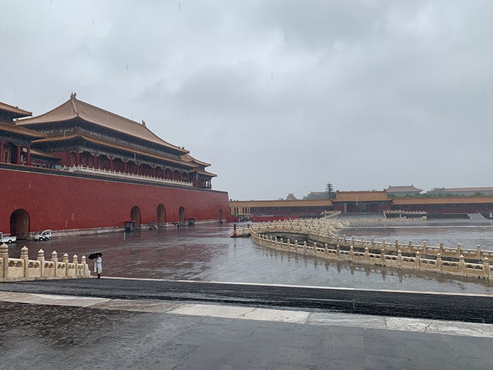 雨中故宮。人民網(wǎng)記者劉微 攝
