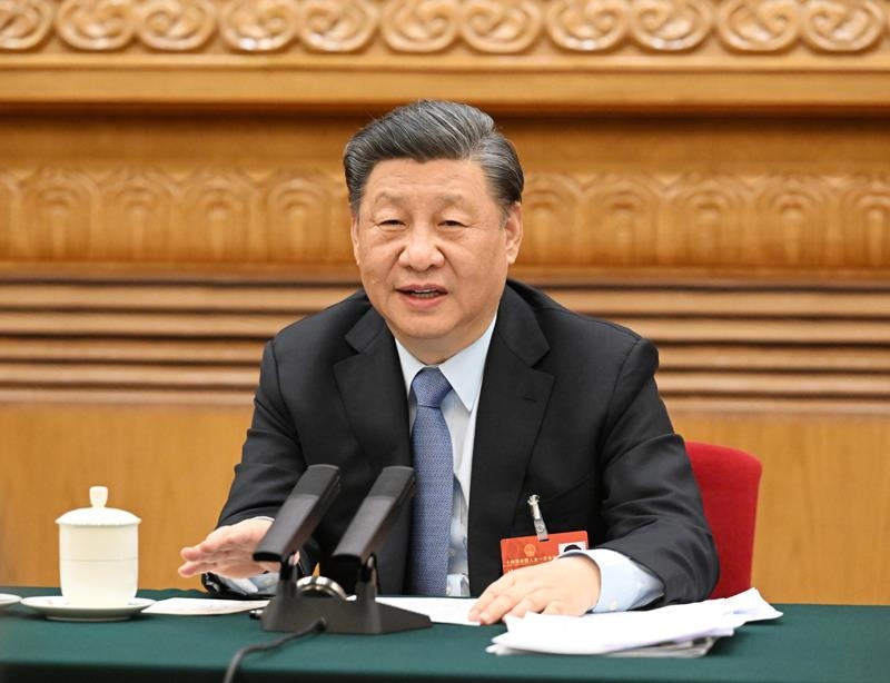 2023年3月5日，習(xí)近平總書記參加十四屆全國人大一次會議江蘇代表團審議。