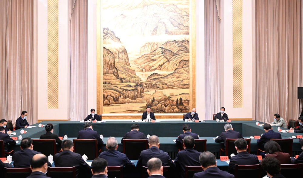  2023年5月17日上午，習(xí)近平在西安聽(tīng)取陜西省委和省政府工作匯報(bào)并發(fā)表重要講話。