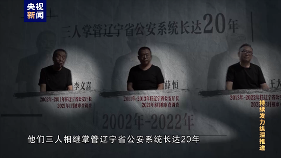 △李文喜、薛恒、王大偉在2021至2022年間先后落馬。