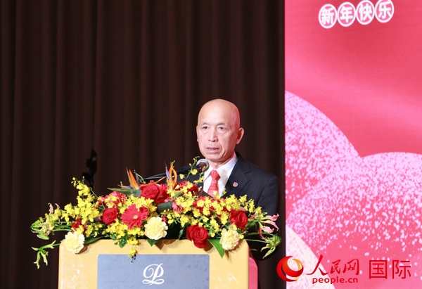 全華聯(lián)理事長賀乃和致辭。人民網(wǎng) 許可攝