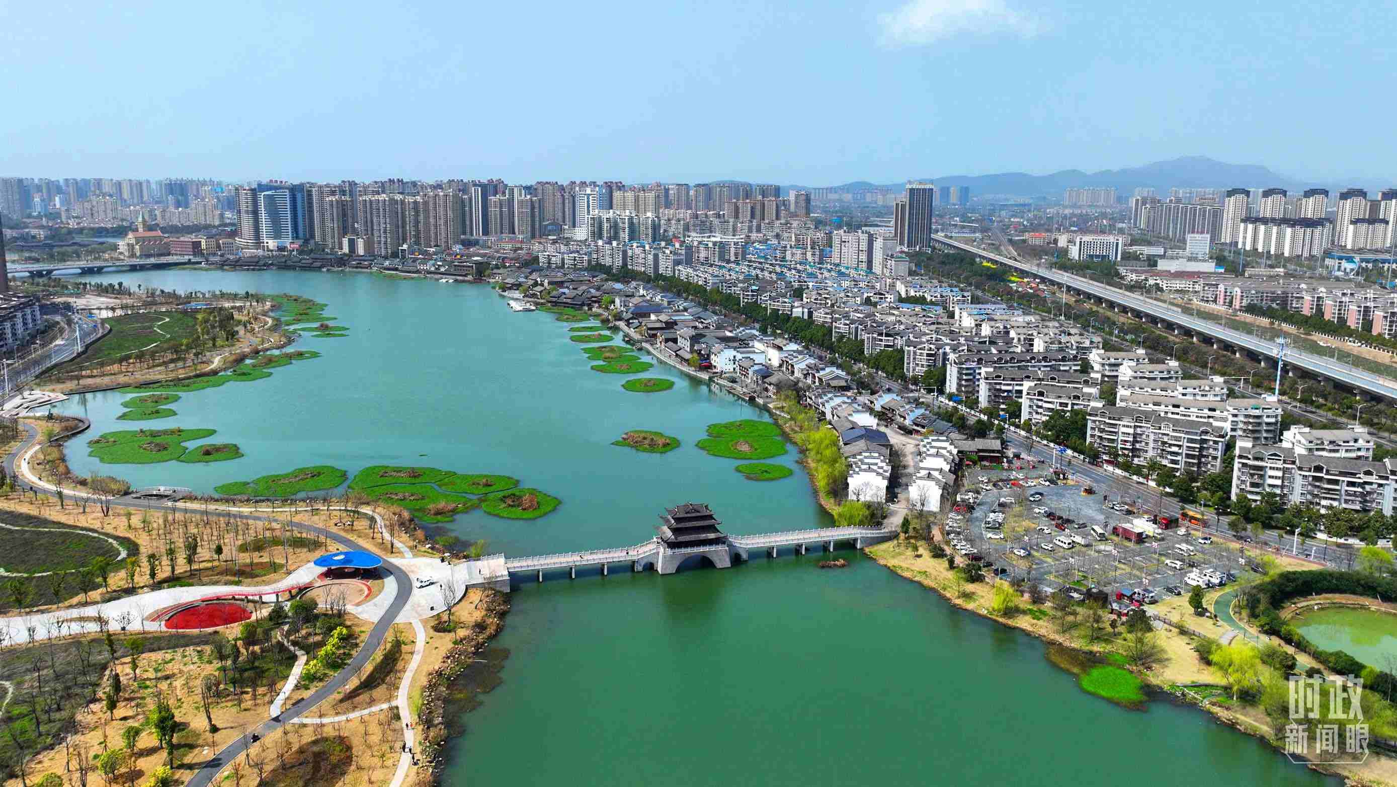 湖南常德。此次座談會前，習(xí)近平在長沙、常德兩地實地考察。（總臺央視記者范凱拍攝）