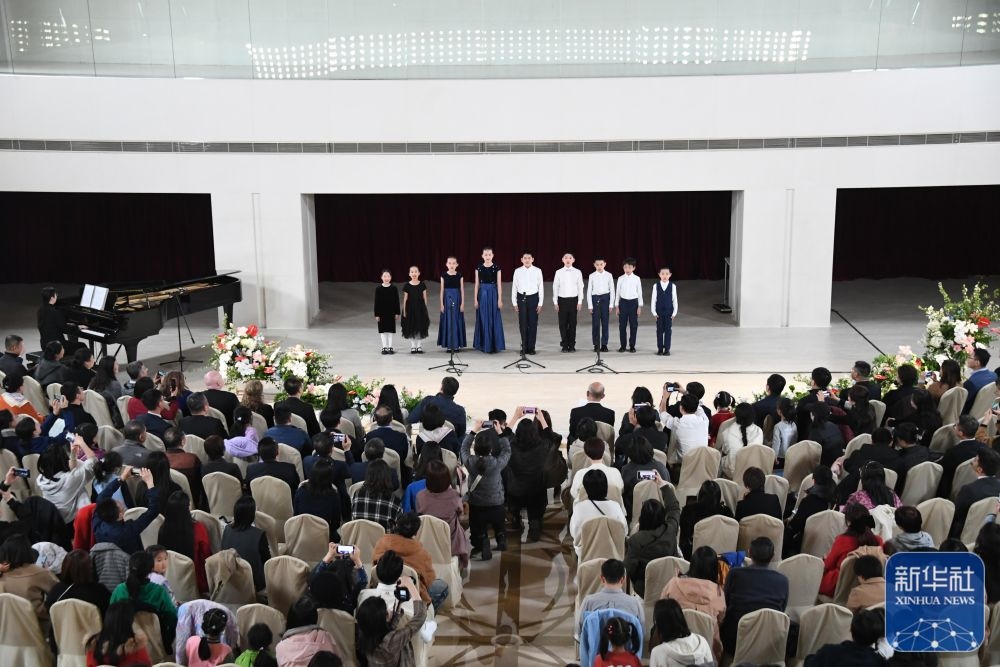3月21日，金融街童聲合唱團在音樂會上演出。新華社記者 任超 攝