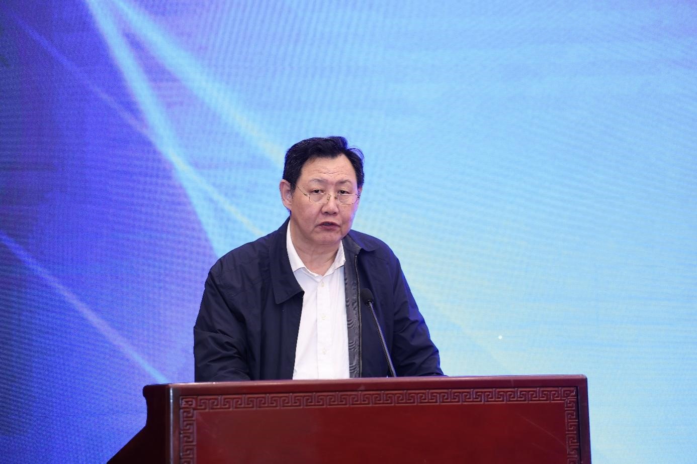 中國物流與采購聯(lián)合會黨委副書記余平致辭。主辦方供圖
