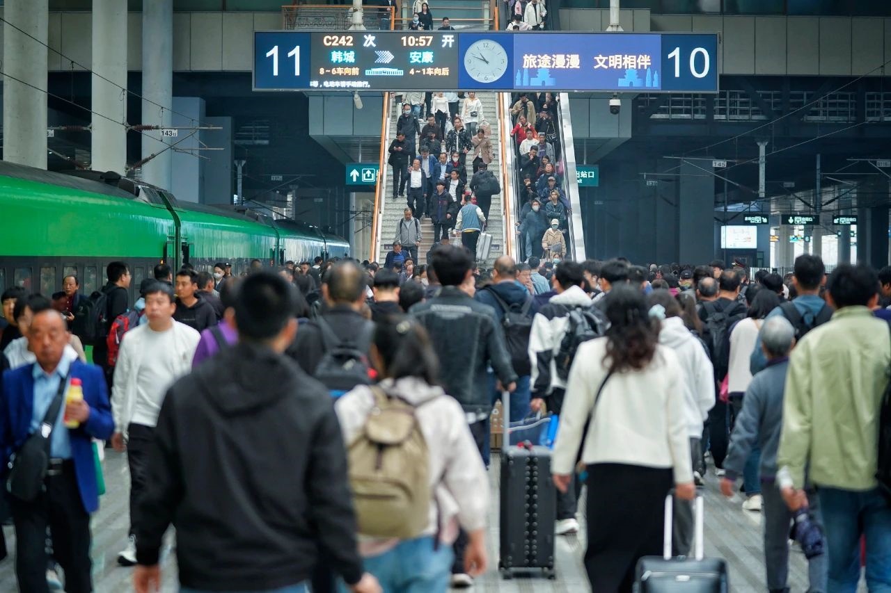 鐵路“五一”小長假運輸今日啟動。國鐵集團供圖