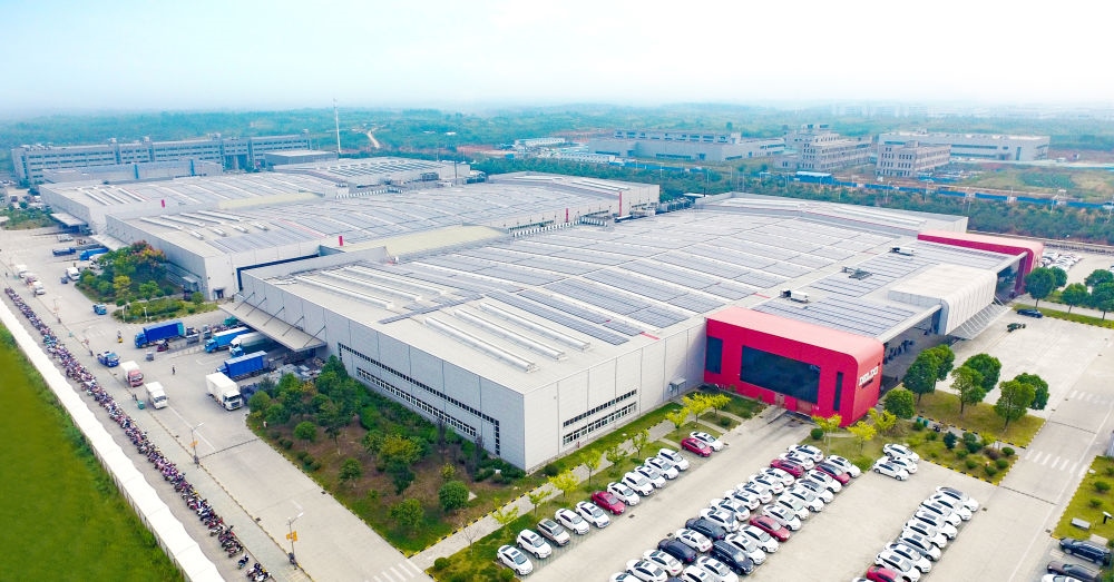 圖為德力西電氣蕪湖工廠（無人機(jī)照片）。（德力西集團(tuán)供圖）