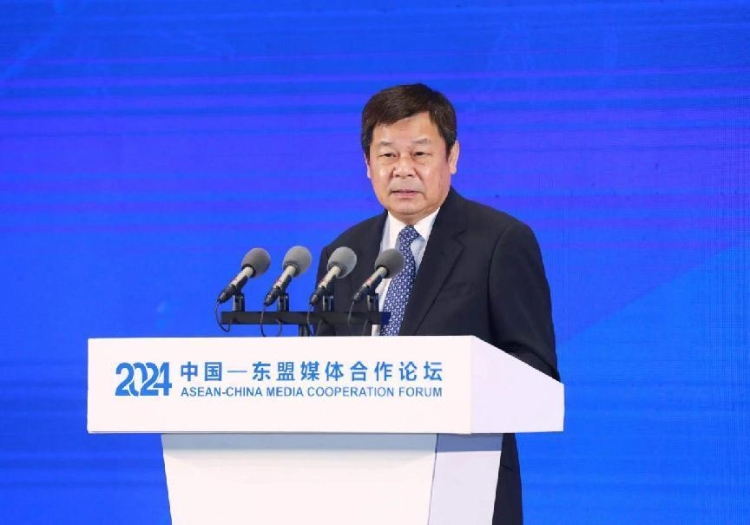 杜占元致辭。中國外文局供圖