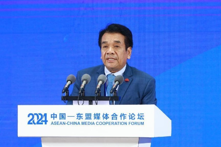 韓桑阿致辭。中國外文局供圖