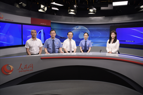 訪談現(xiàn)場。人民網(wǎng)記者 王曉嘯攝
