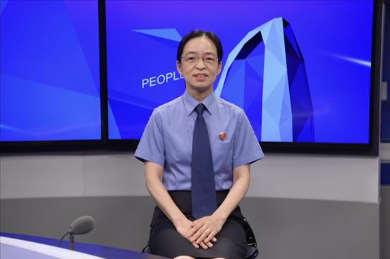 最高人民檢察院行政檢察廳二級高級檢察官張立新。人民網(wǎng)記者 王曉嘯攝