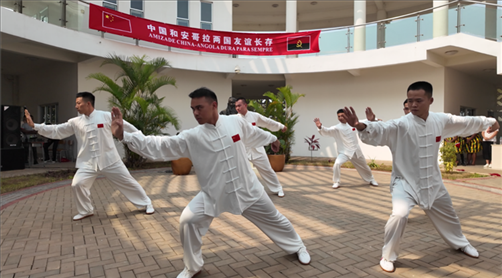 武術表演《武風琳瑯》。內圖大學孔子學院供圖