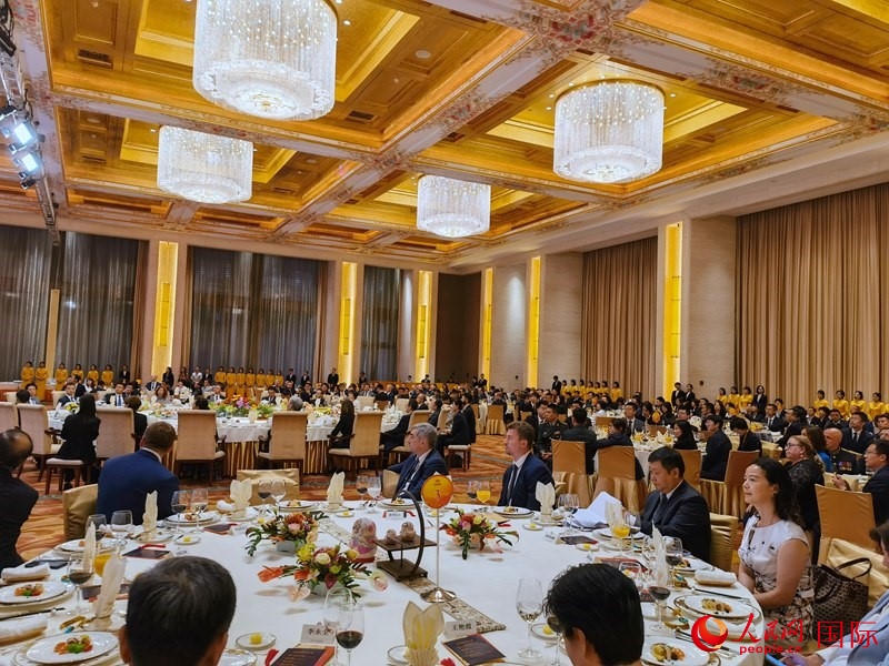 慶祝中俄建交75周年招待會在京舉行。人民網(wǎng)記者 李明琪攝