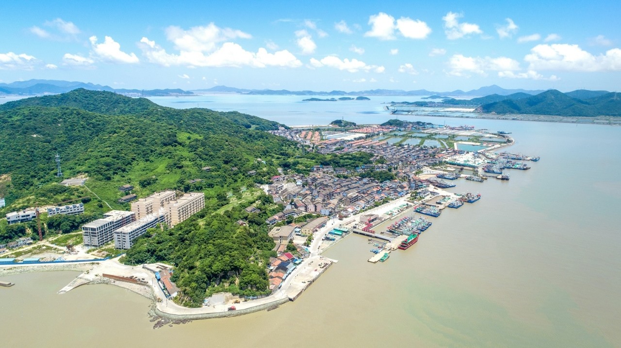 航拍視角看今日螞蟻島。螞蟻島管委會(huì)供圖