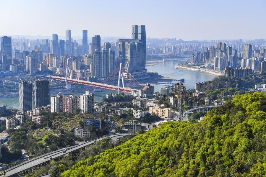 這是2024年3月25日拍攝的重慶城市景象。新華社記者 王全超 攝