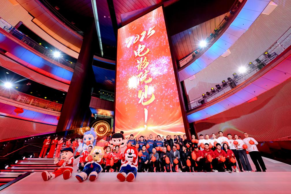 2025年春節(jié)檔電影主創(chuàng)合影。（圖片由主辦方提供）