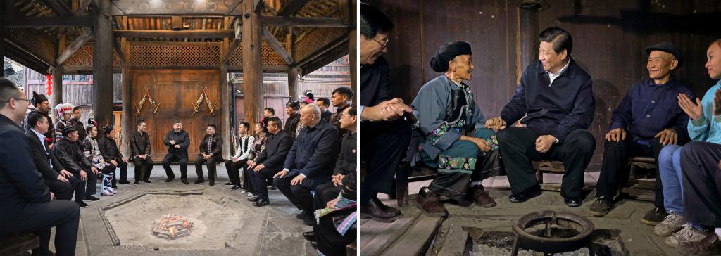 左圖由新華社記者謝環(huán)馳拍攝；右圖由新華社記者蘭紅光拍攝。