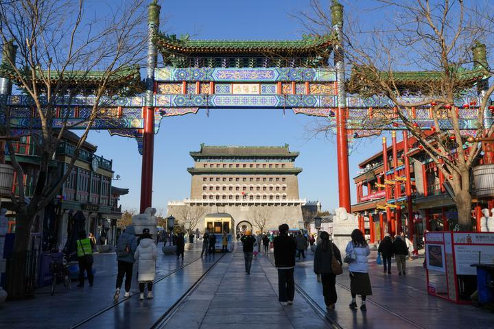 這是2024年12月26日從前門(mén)大街拍攝的正陽(yáng)門(mén)箭樓。